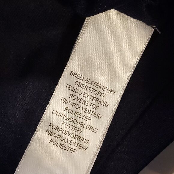 Adrianna Papell Navy and White sleeveless geometric print shift dress size 8 - Picture 9 of 12